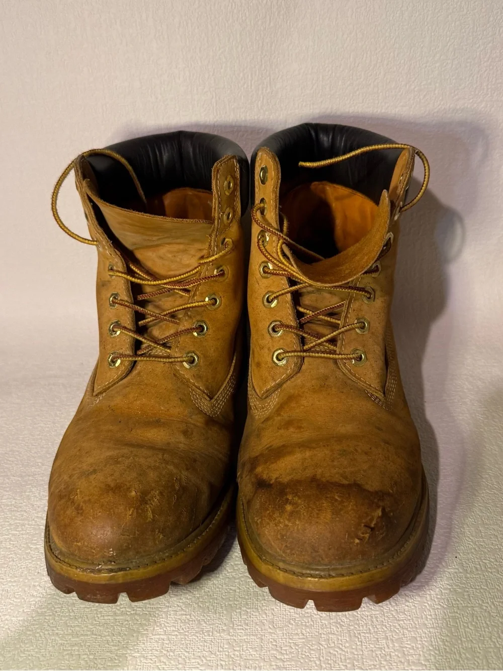 Timberland Premium 6-Inch Waterproof Boots Men’s 12M Wheat Nubuck 10061